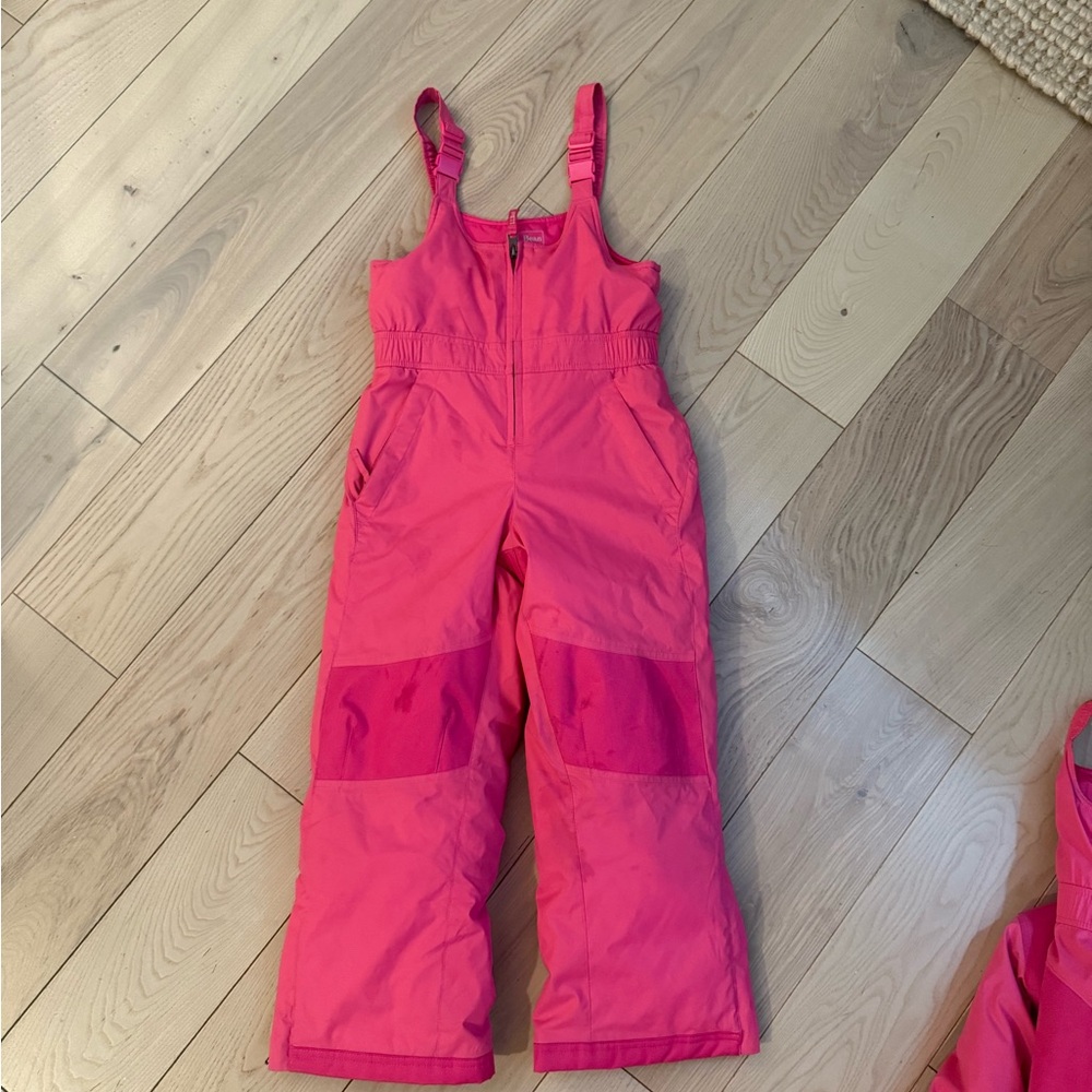 L.L. Bean Kids Bright Pink Overalls